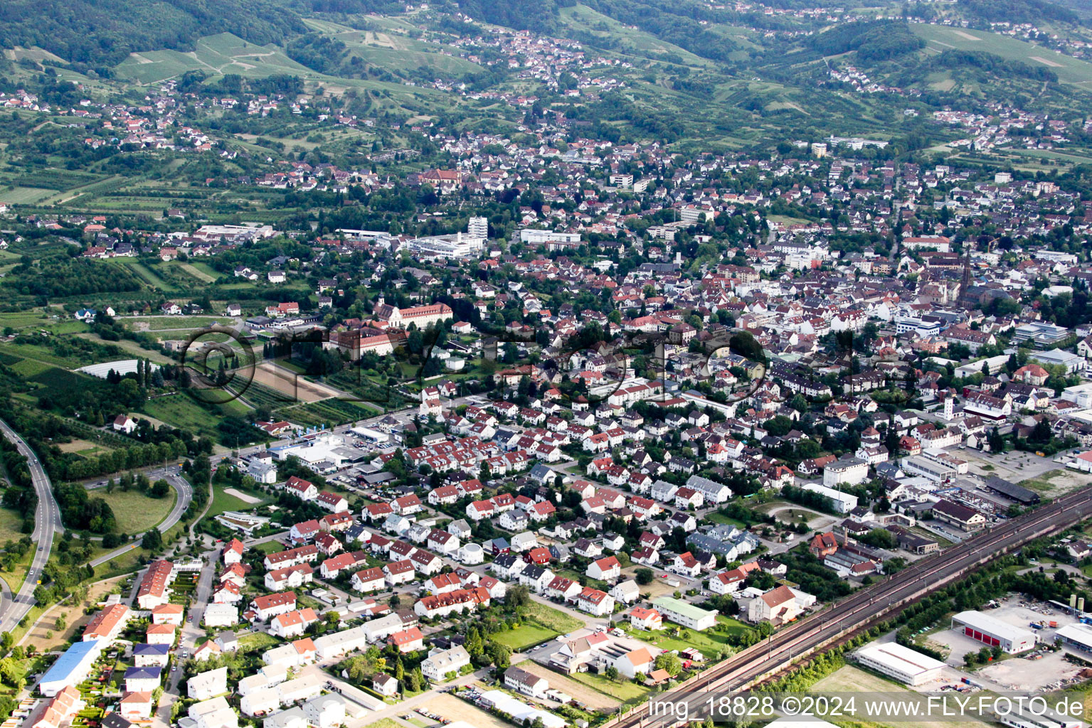 Photographie aérienne de Bühl dans le département Bade-Wurtemberg, Allemagne