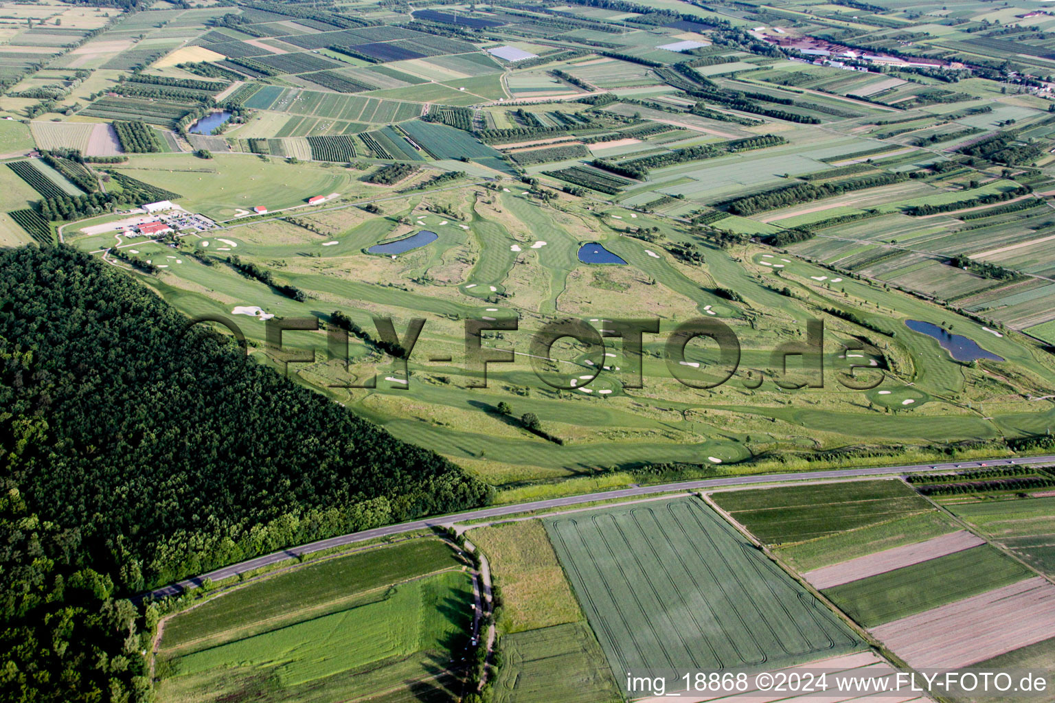 Vue aérienne de Club de golf à le quartier Urloffen in Appenweier dans le département Bade-Wurtemberg, Allemagne