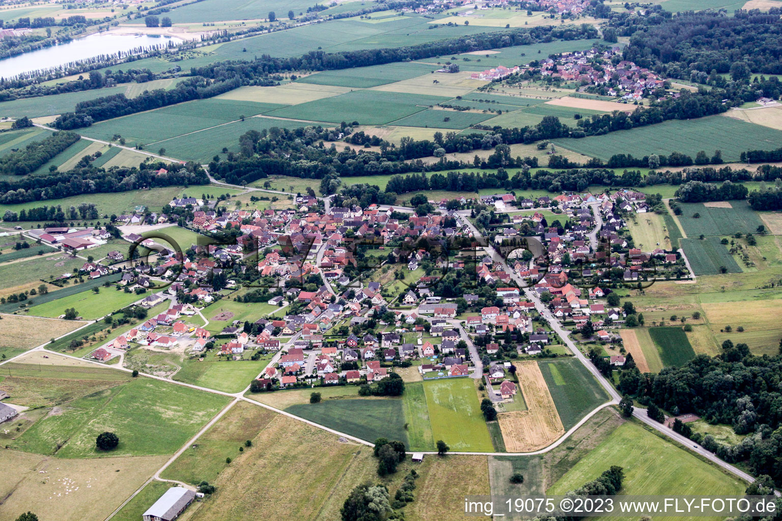 Photographie aérienne de Forstfeld dans le département Bas Rhin, France