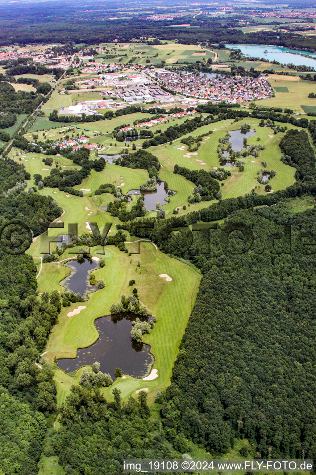 Photographie aérienne de Terrain de golf à Soufflenheim dans le département Bas Rhin, France