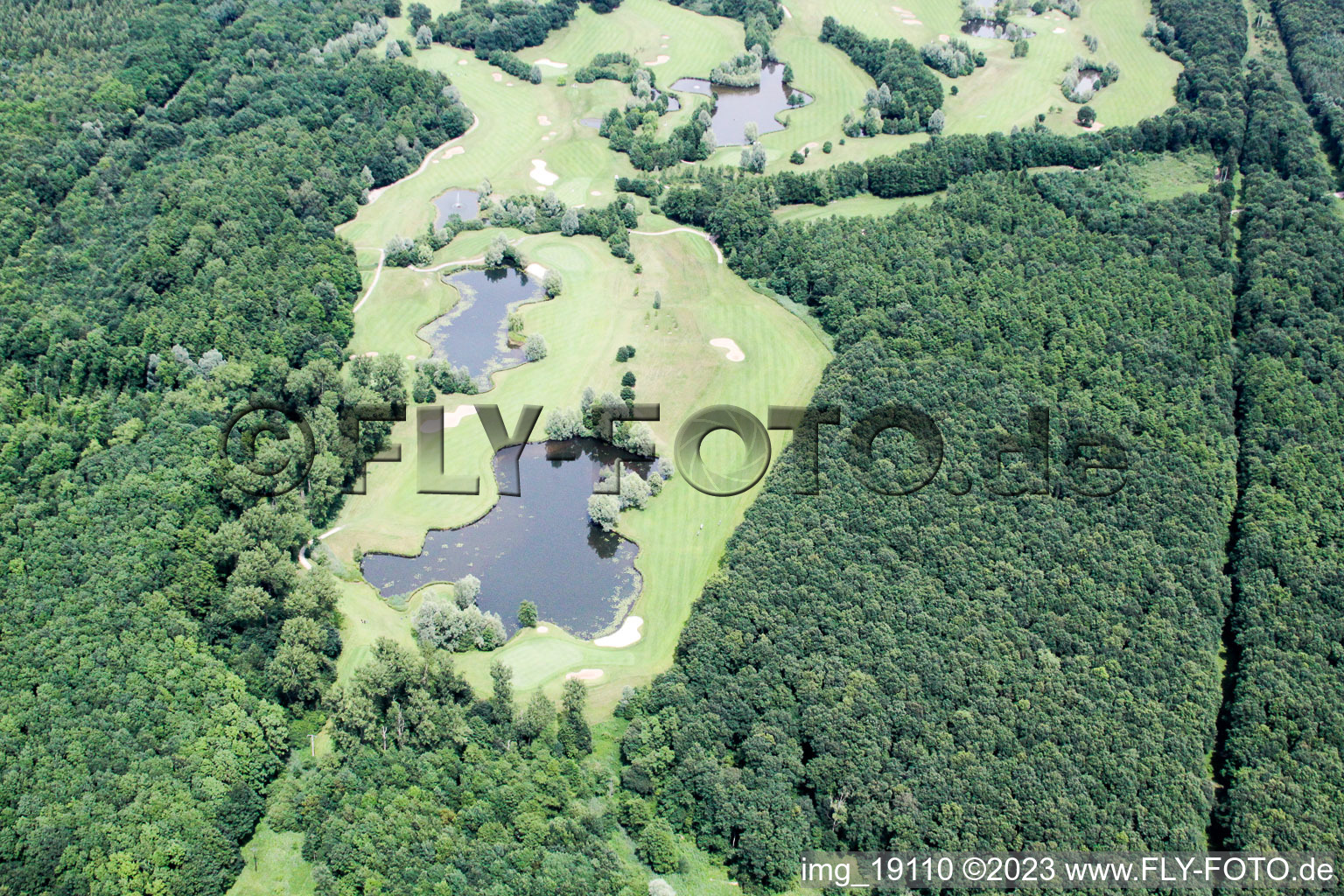Vue oblique de Terrain de golf à Soufflenheim dans le département Bas Rhin, France