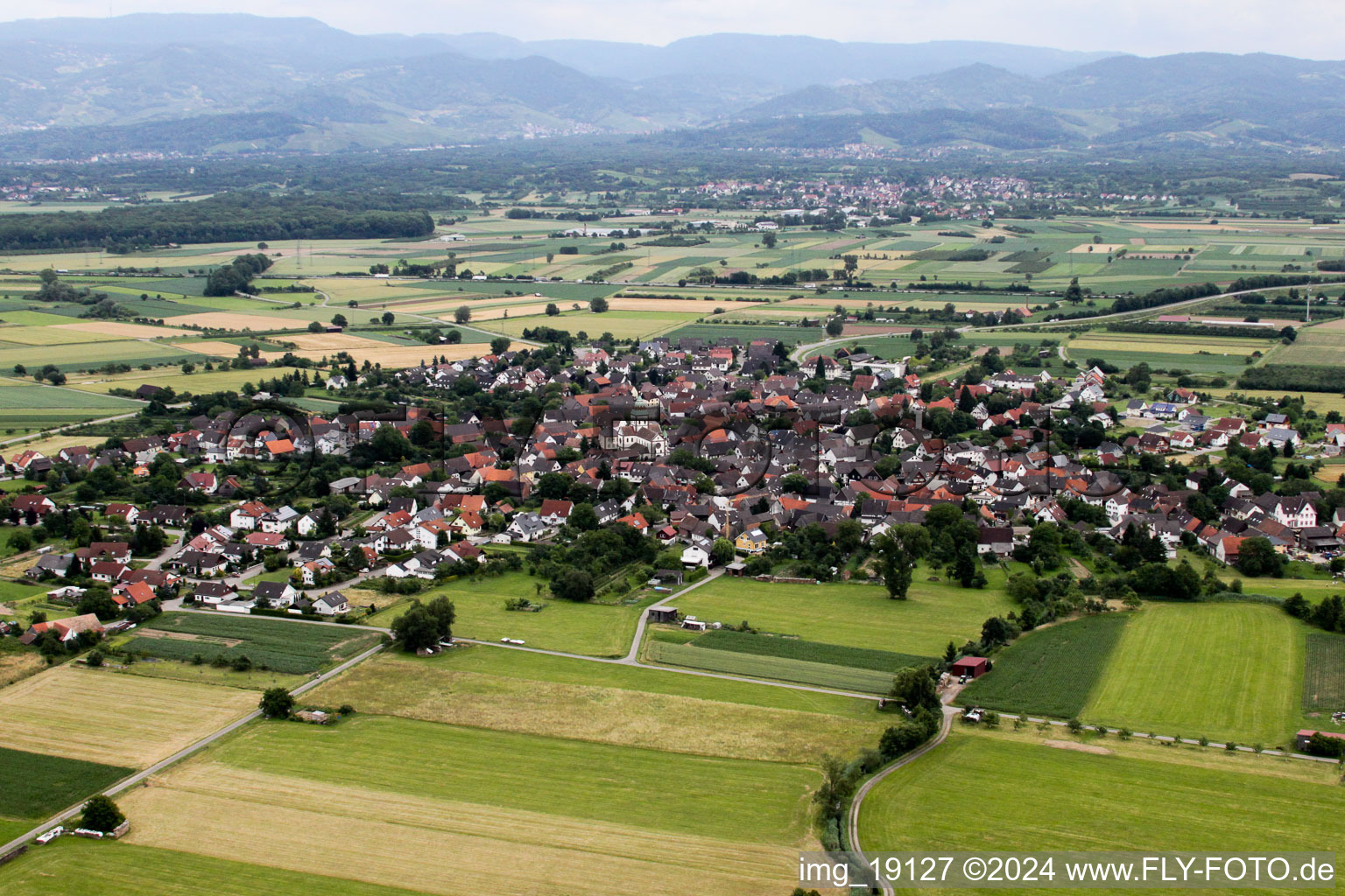 Vue aérienne de Quartier Wagshurst in Achern dans le département Bade-Wurtemberg, Allemagne