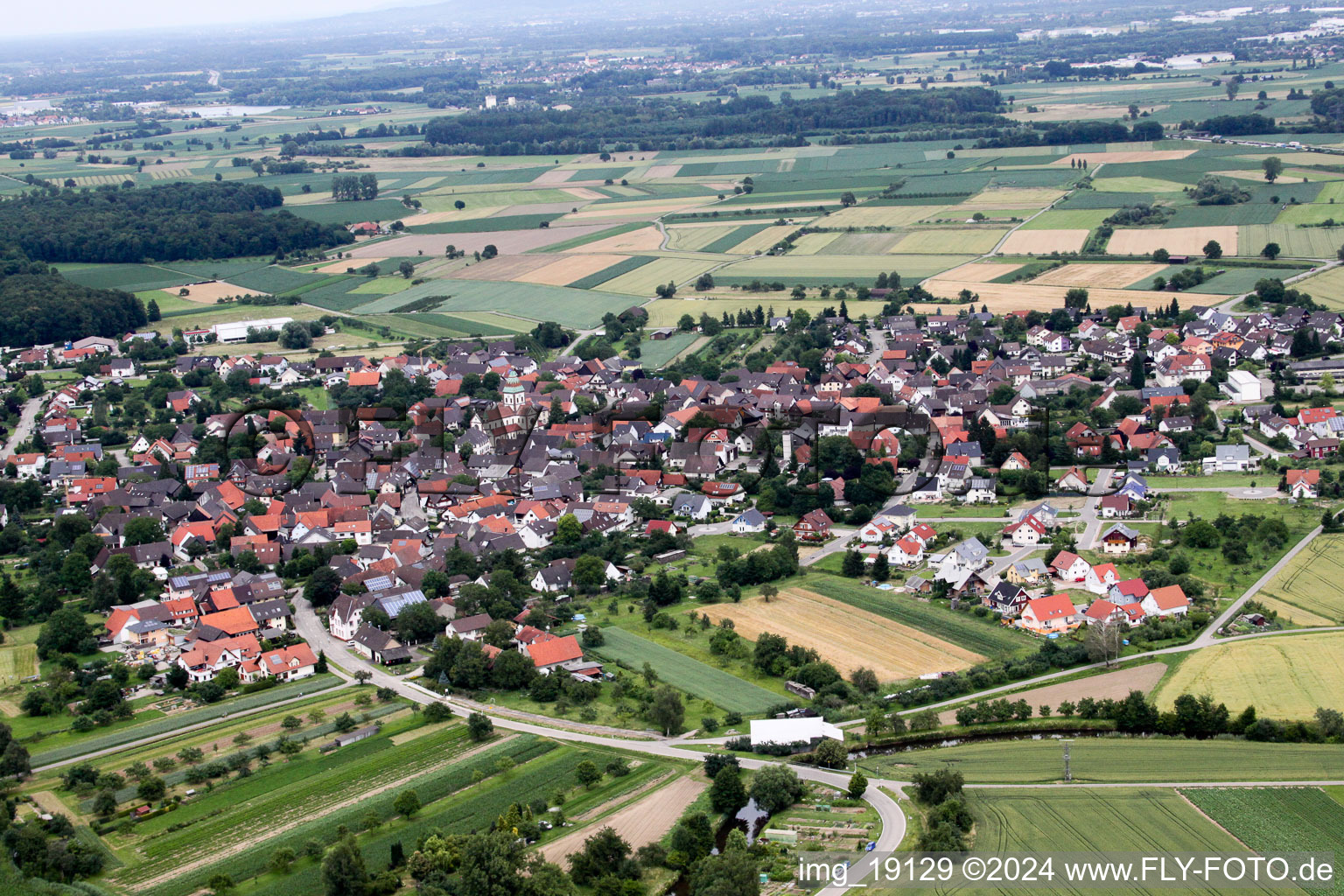 Vue aérienne de Quartier Wagshurst in Achern dans le département Bade-Wurtemberg, Allemagne