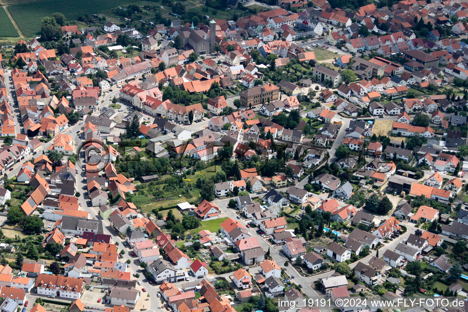 Vue oblique de Quartier Sankt Leon in St. Leon-Rot dans le département Bade-Wurtemberg, Allemagne