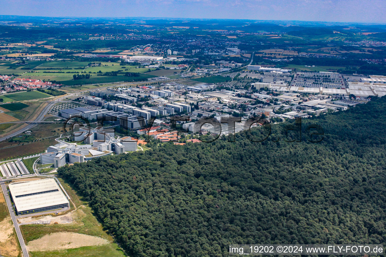 Vue aérienne de SAP SA à Walldorf dans le département Bade-Wurtemberg, Allemagne