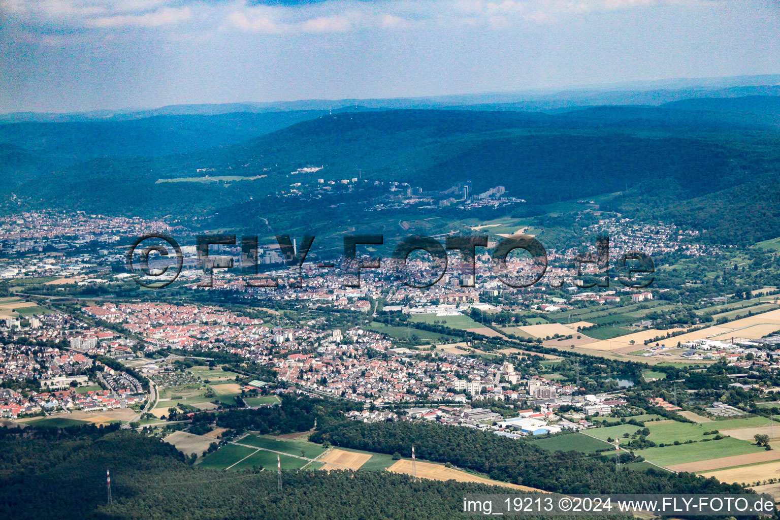 Vue oblique de Quartier Sankt Ilgen in Leimen dans le département Bade-Wurtemberg, Allemagne