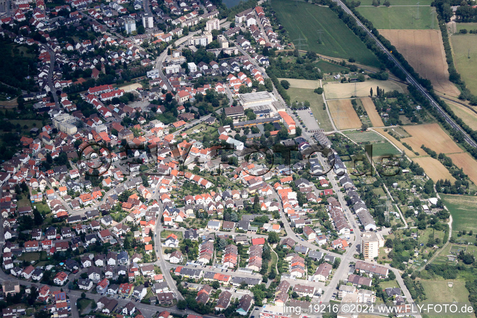 Quartier Sankt Ilgen in Leimen dans le département Bade-Wurtemberg, Allemagne hors des airs