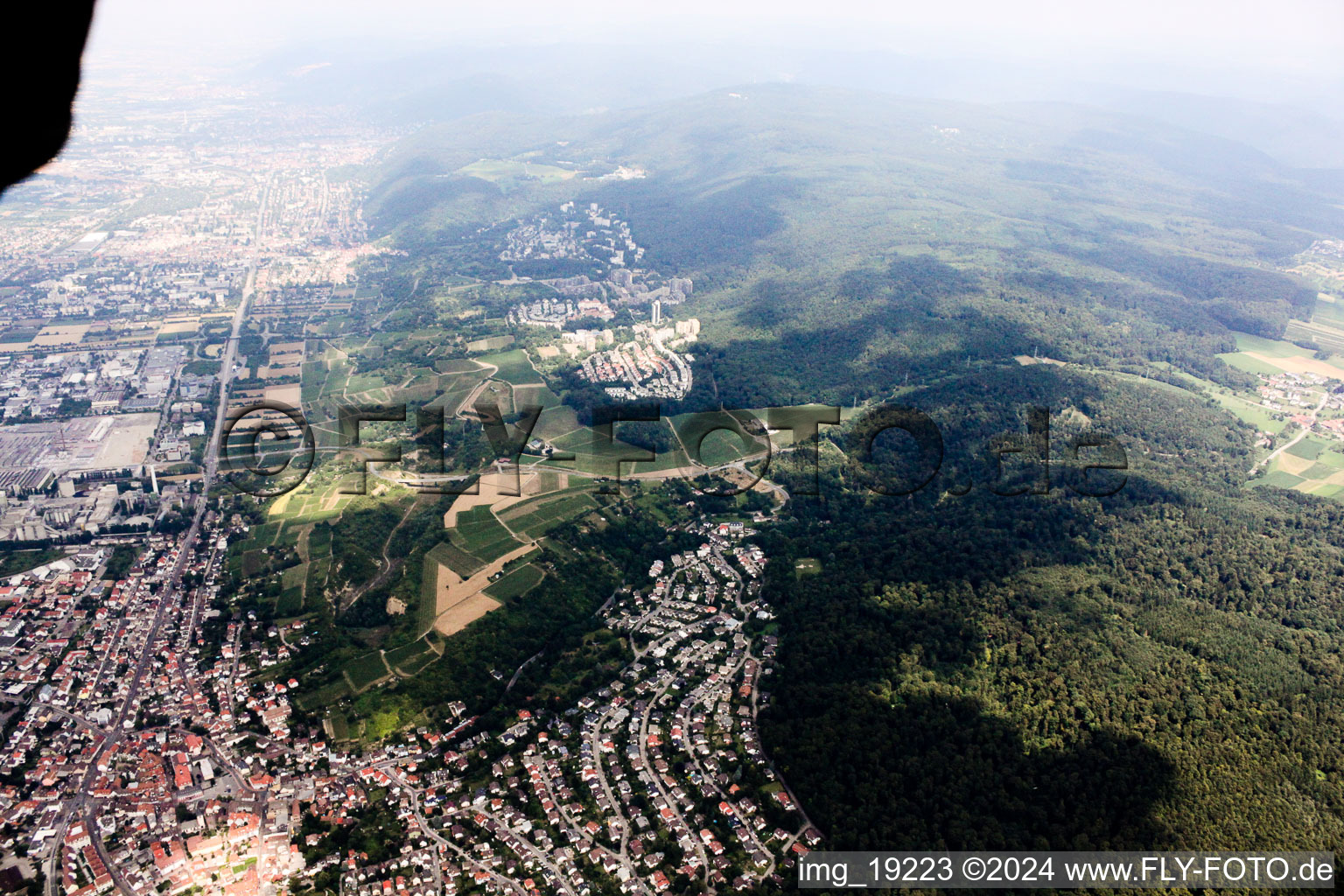 Leimen dans le département Bade-Wurtemberg, Allemagne vue d'en haut