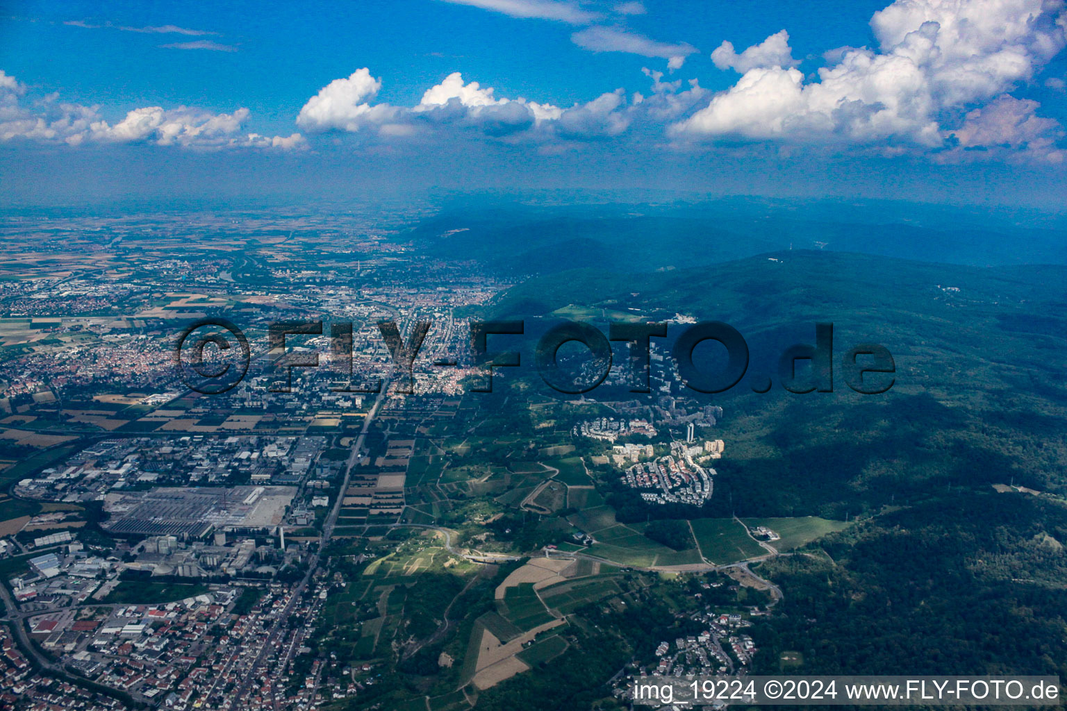 Leimen dans le département Bade-Wurtemberg, Allemagne vue du ciel