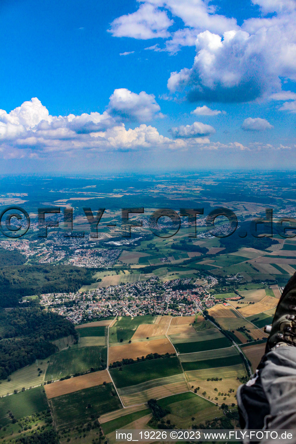 Vue aérienne de Gauangelloch dans le département Bade-Wurtemberg, Allemagne