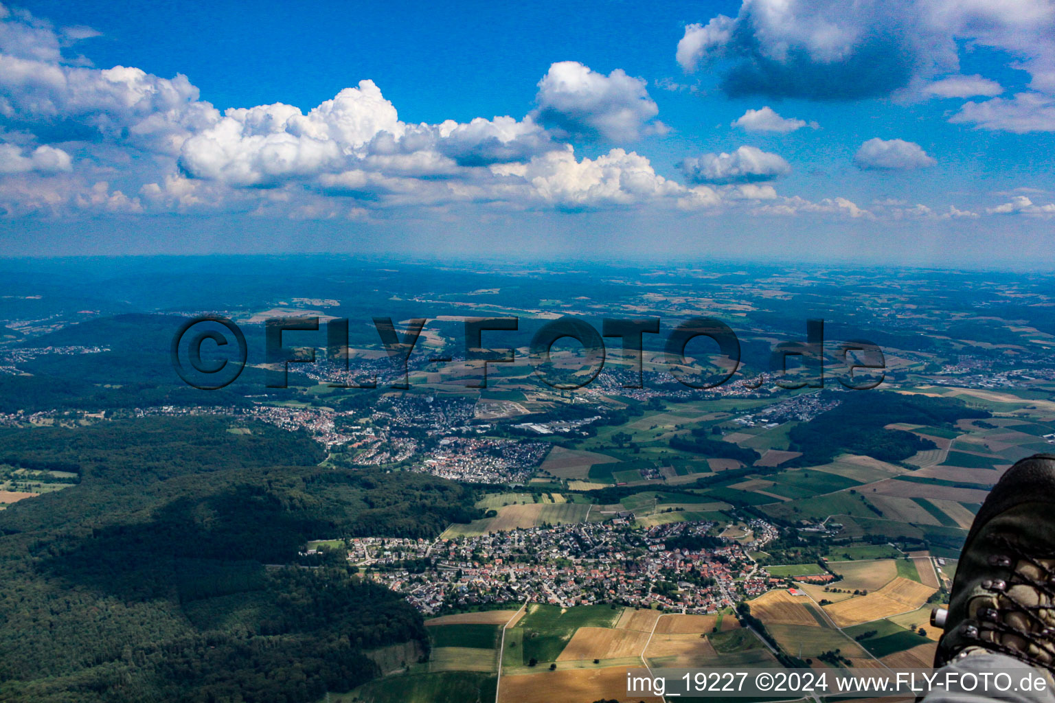 Vue aérienne de Gauangelloch dans le département Bade-Wurtemberg, Allemagne