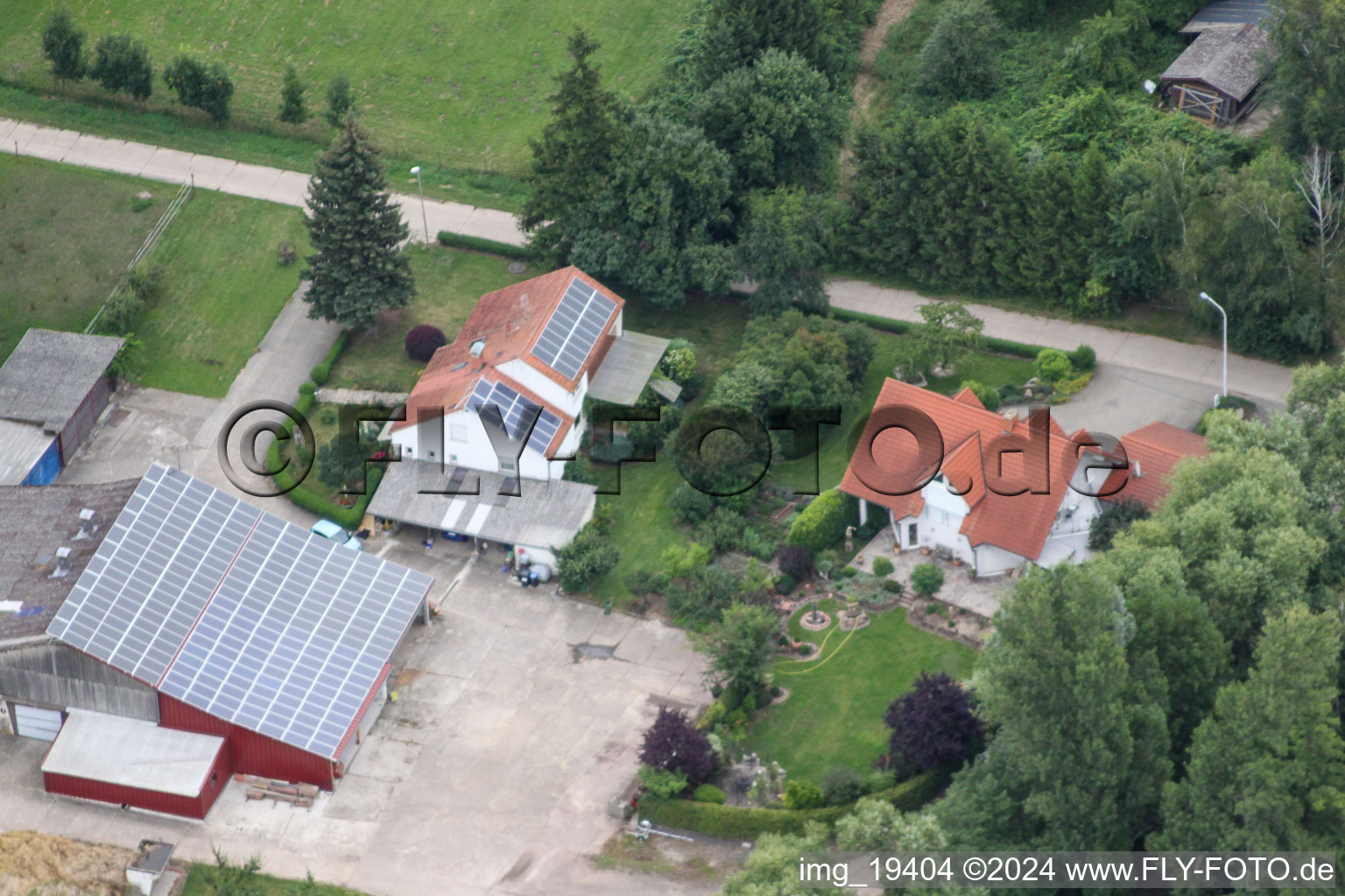 Vue aérienne de Moulin à laver à Winden dans le département Rhénanie-Palatinat, Allemagne