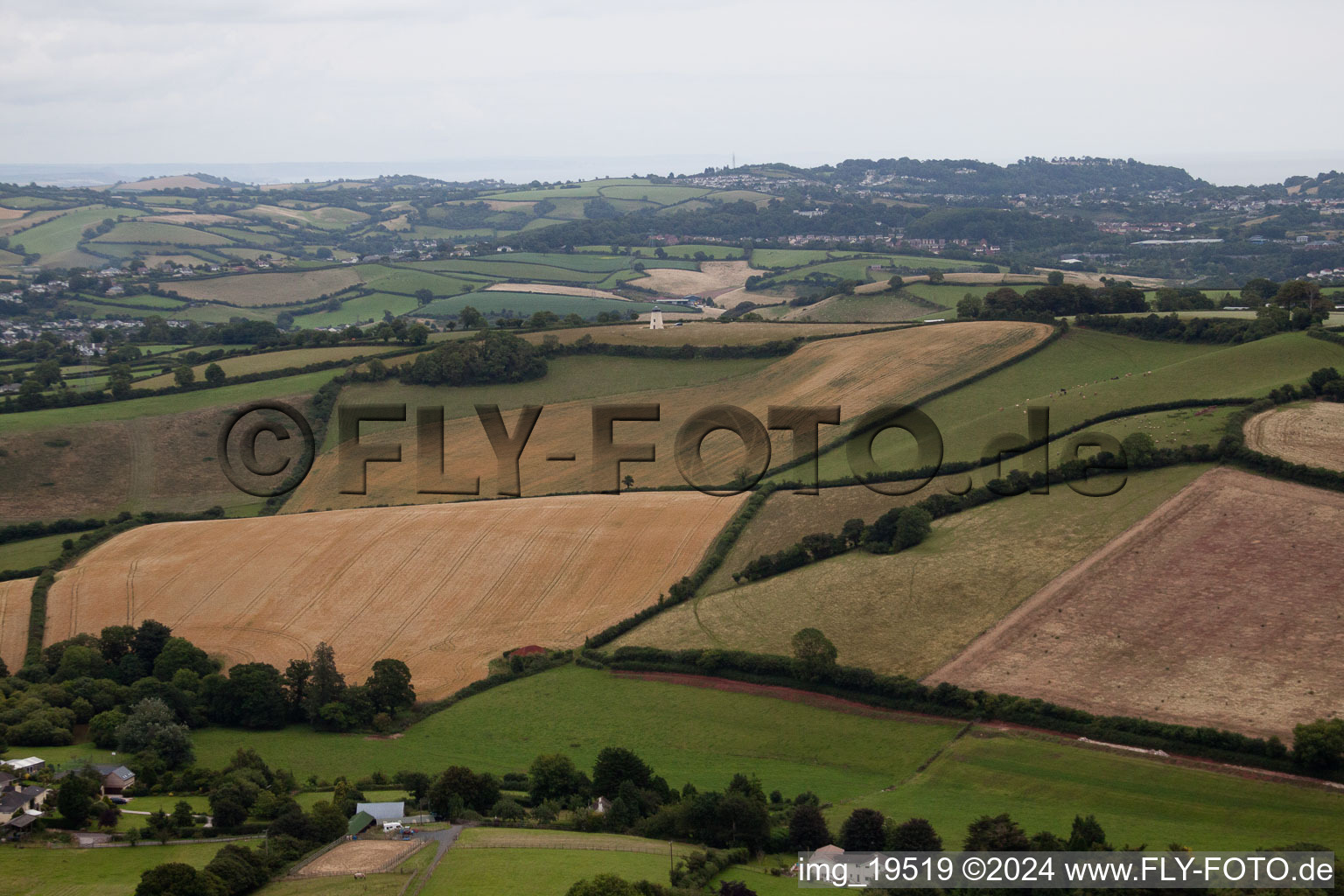 Marldon dans le département Angleterre, Grande Bretagne du point de vue du drone