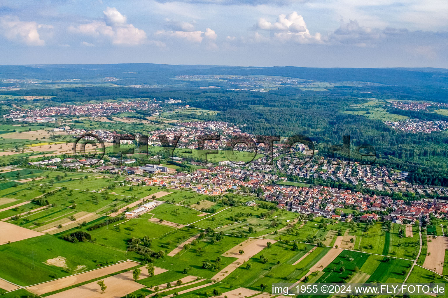 Photographie aérienne de Quartier Busenbach in Waldbronn dans le département Bade-Wurtemberg, Allemagne