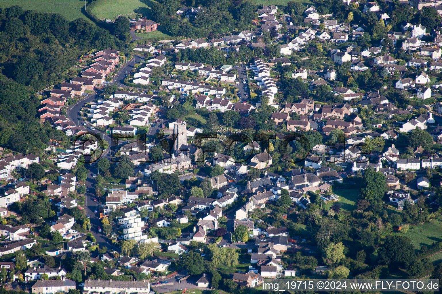 Kingskerswell dans le département Angleterre, Grande Bretagne vue d'en haut