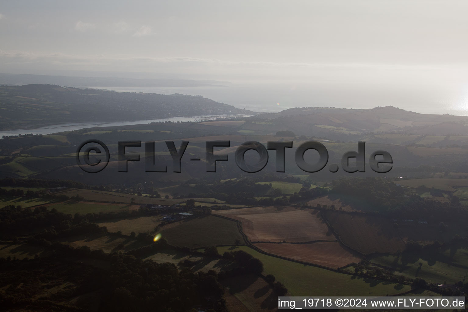 Kingskerswell dans le département Angleterre, Grande Bretagne vue du ciel