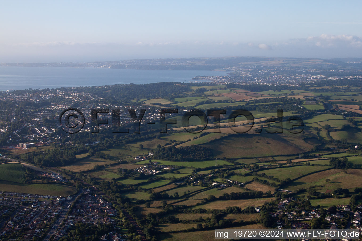 Enregistrement par drone de Kingskerswell dans le département Angleterre, Grande Bretagne