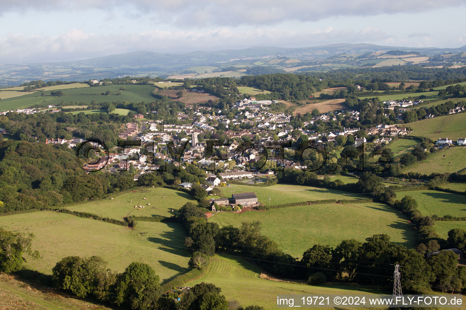 Image drone de Kingskerswell dans le département Angleterre, Grande Bretagne