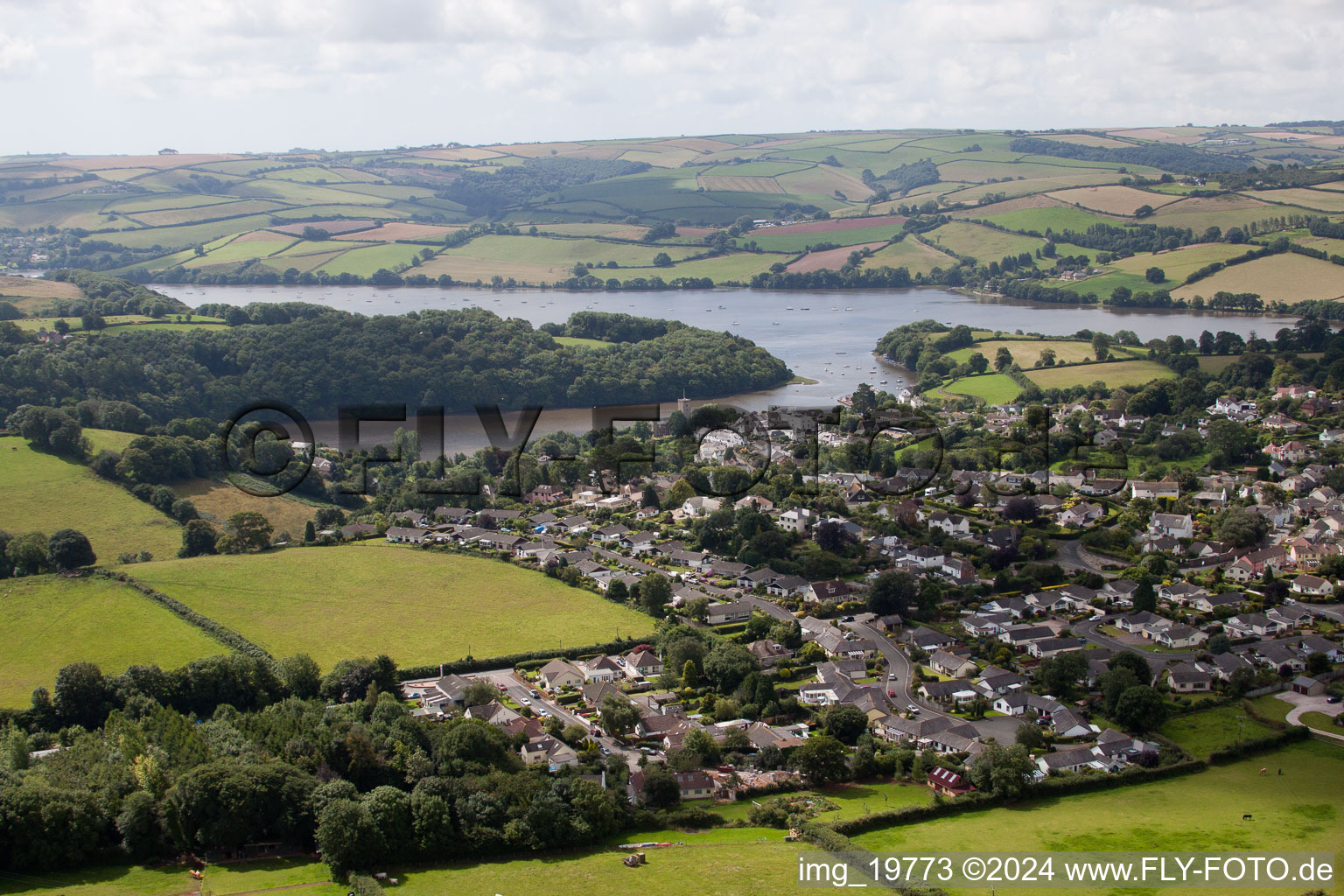 Photographie aérienne de Totnes dans le département Angleterre, Grande Bretagne