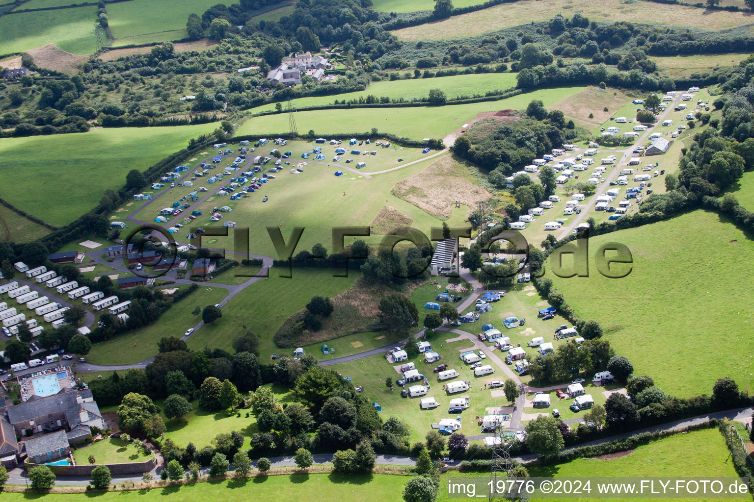 Totnes dans le département Angleterre, Grande Bretagne d'en haut