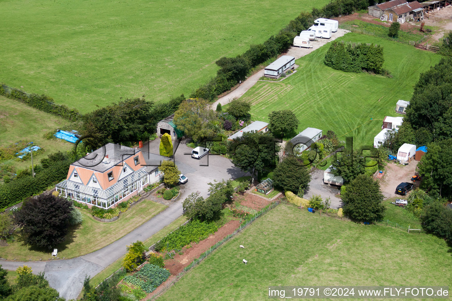 Marldon dans le département Angleterre, Grande Bretagne vue d'en haut