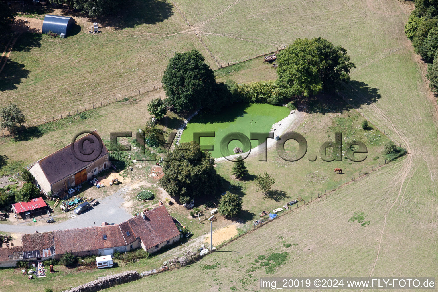 Melleray dans le département Sarthe, France d'en haut