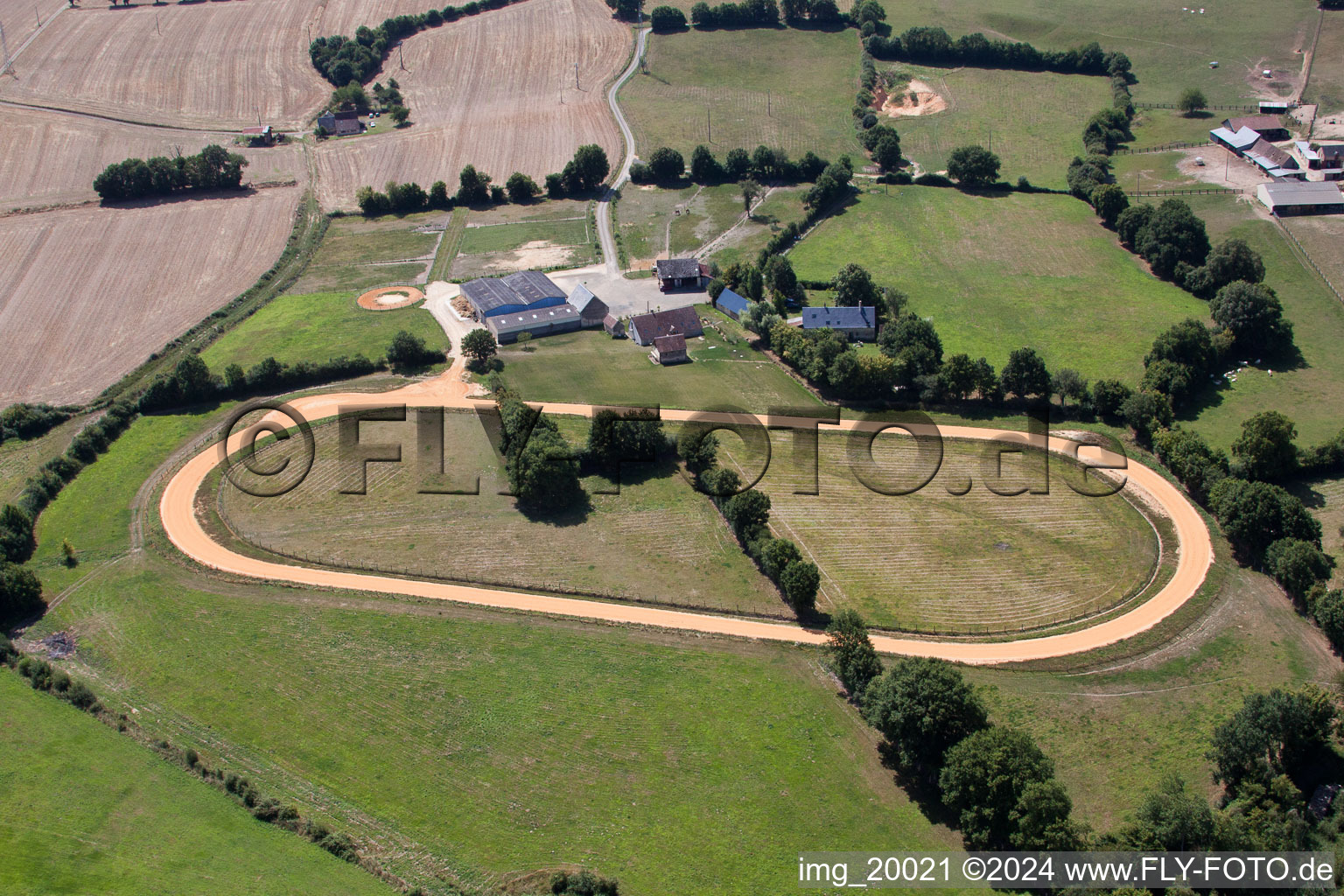 Vibraye dans le département Sarthe, France vue d'en haut