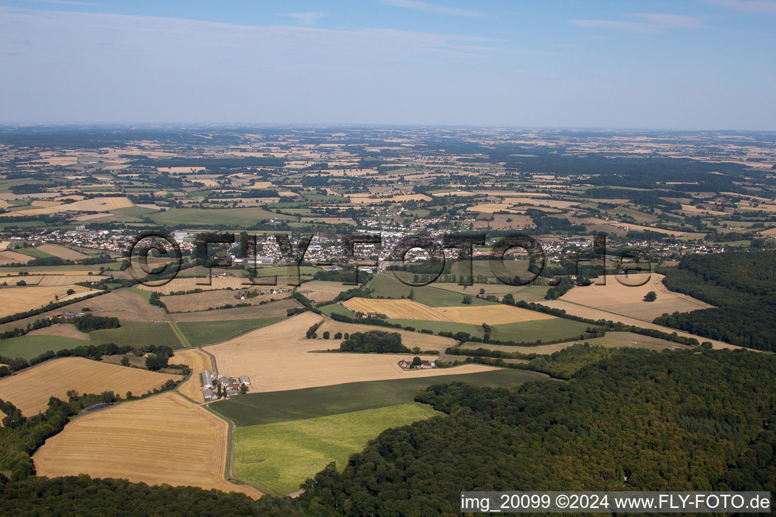 Vibraye dans le département Sarthe, France vue du ciel