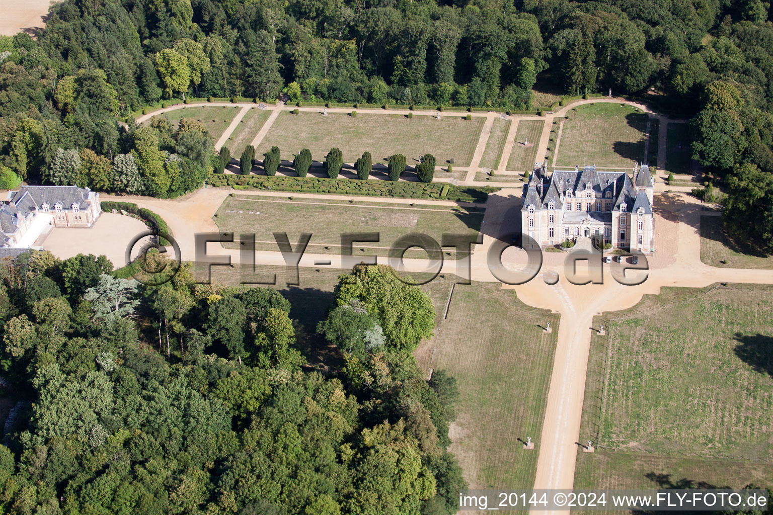 Coudrecieux dans le département Sarthe, France d'en haut