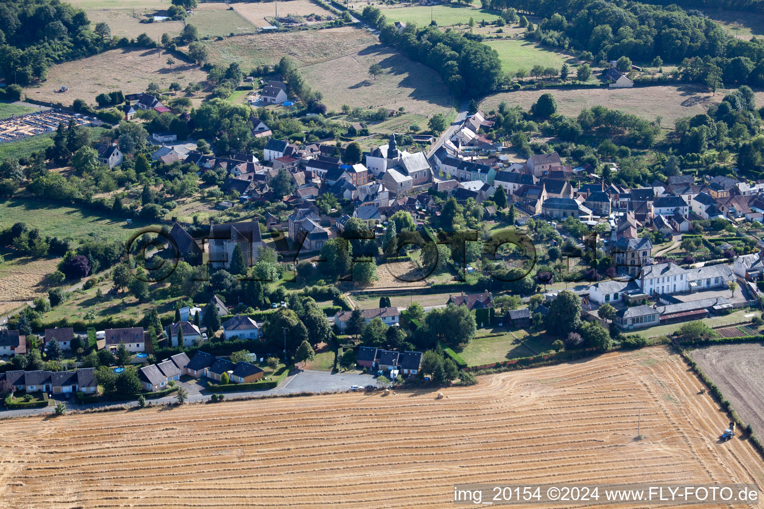 Coudrecieux dans le département Sarthe, France vue d'en haut