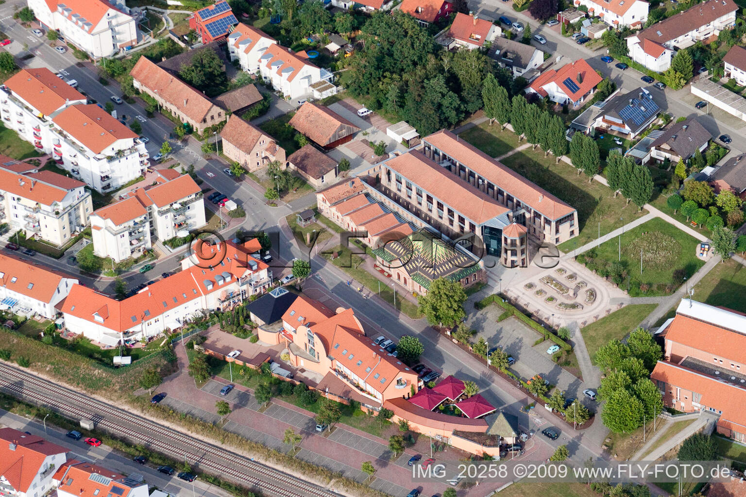 Vue aérienne de Musée de la briqueterie à Jockgrim dans le département Rhénanie-Palatinat, Allemagne