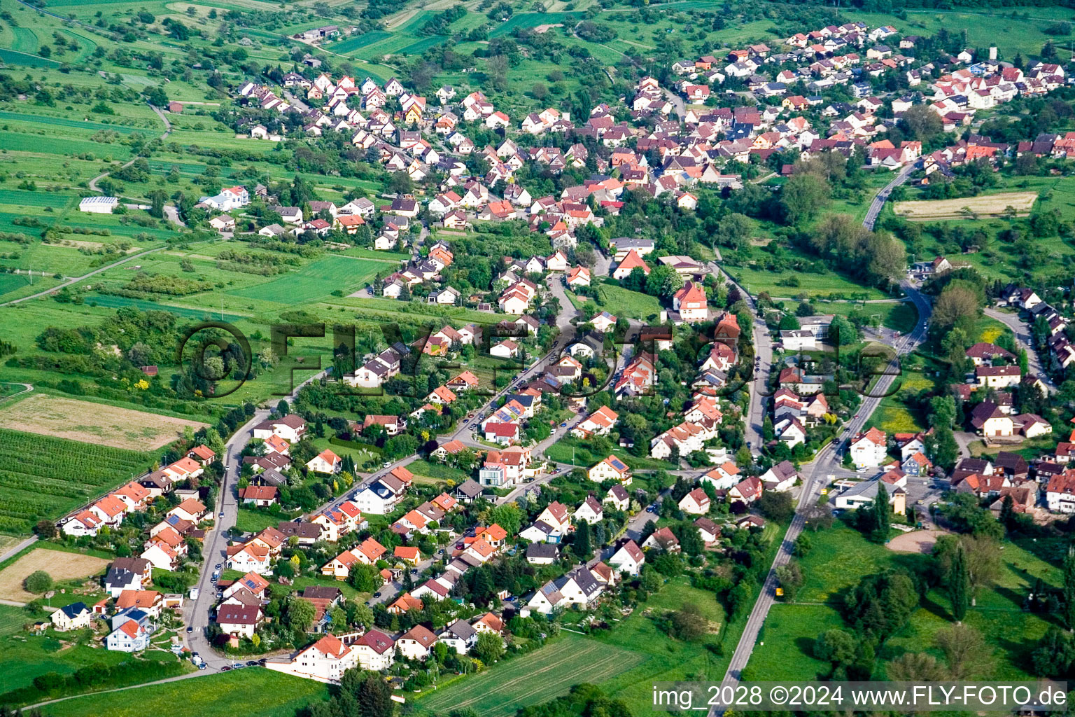 Photographie aérienne de Quartier Obernhausen in Birkenfeld dans le département Bade-Wurtemberg, Allemagne