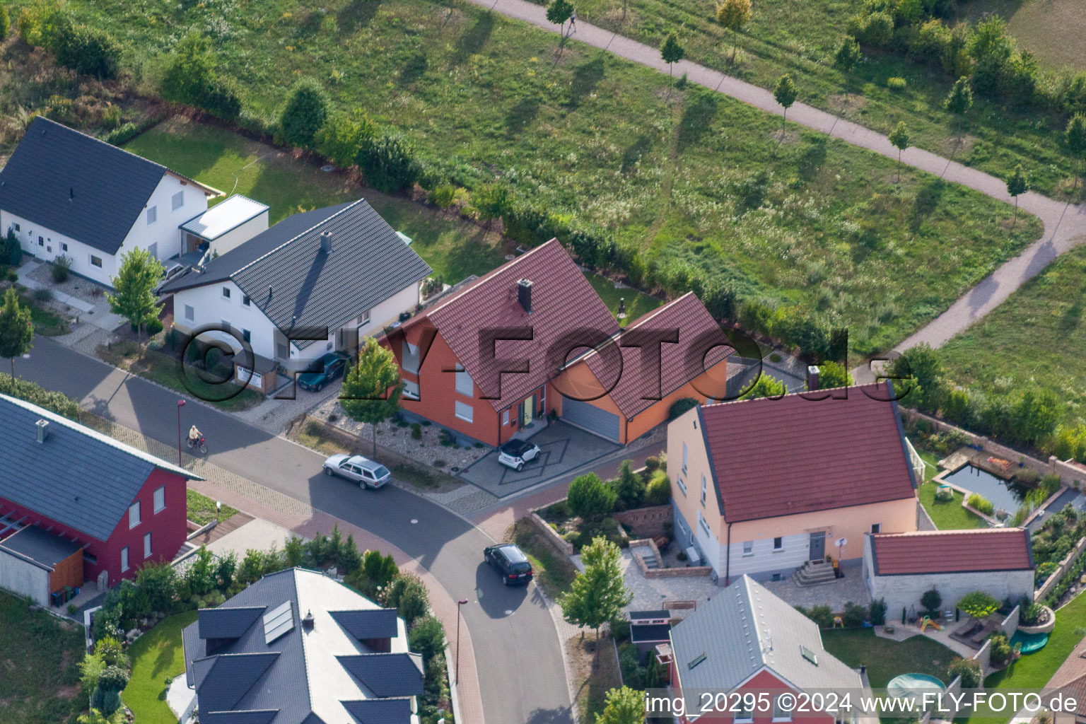 Enregistrement par drone de Rheinzabern dans le département Rhénanie-Palatinat, Allemagne