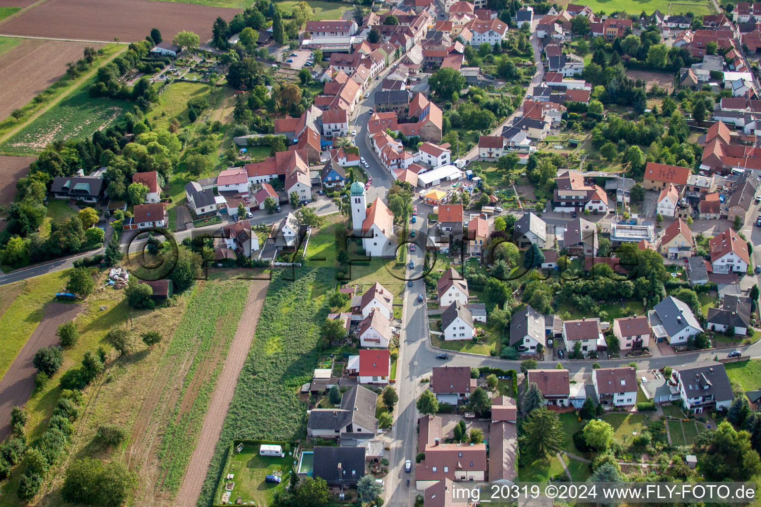 Tiefenthal dans le département Rhénanie-Palatinat, Allemagne vue d'en haut