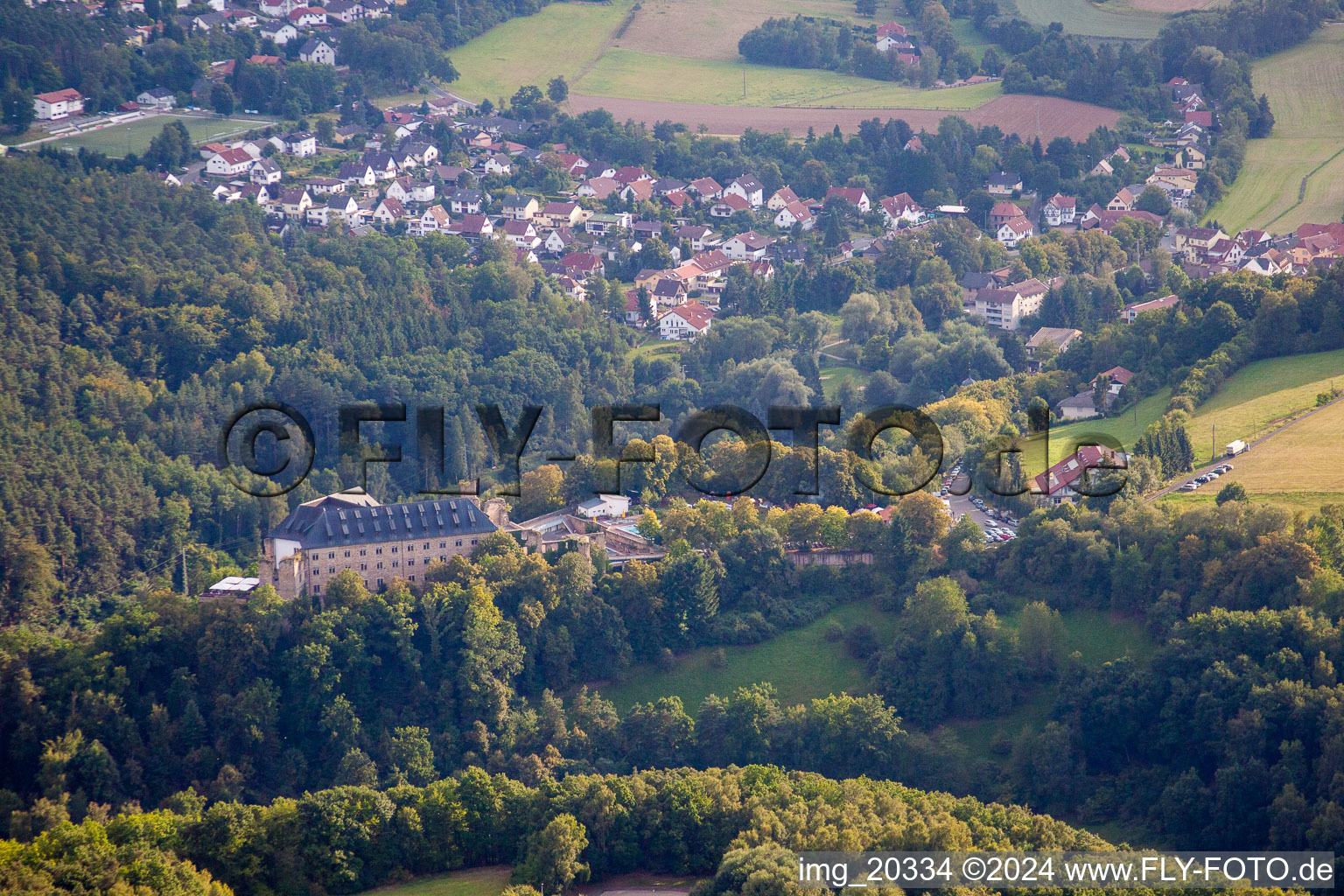 Vue aérienne de Altleiningen dans le département Rhénanie-Palatinat, Allemagne