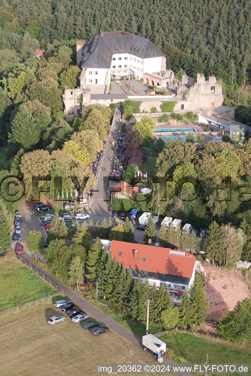 Altleiningen dans le département Rhénanie-Palatinat, Allemagne vue du ciel