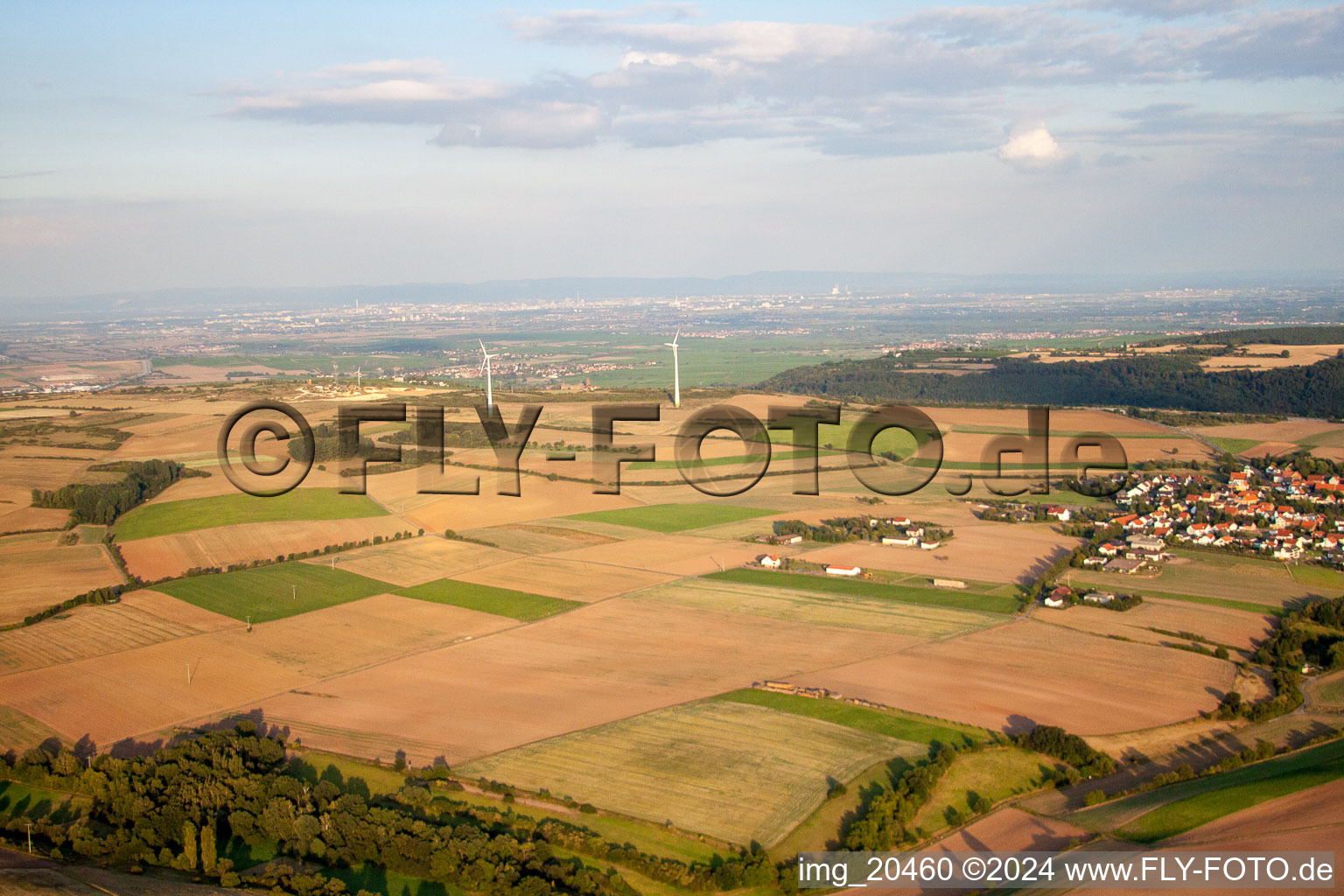 Tiefenthal dans le département Rhénanie-Palatinat, Allemagne du point de vue du drone