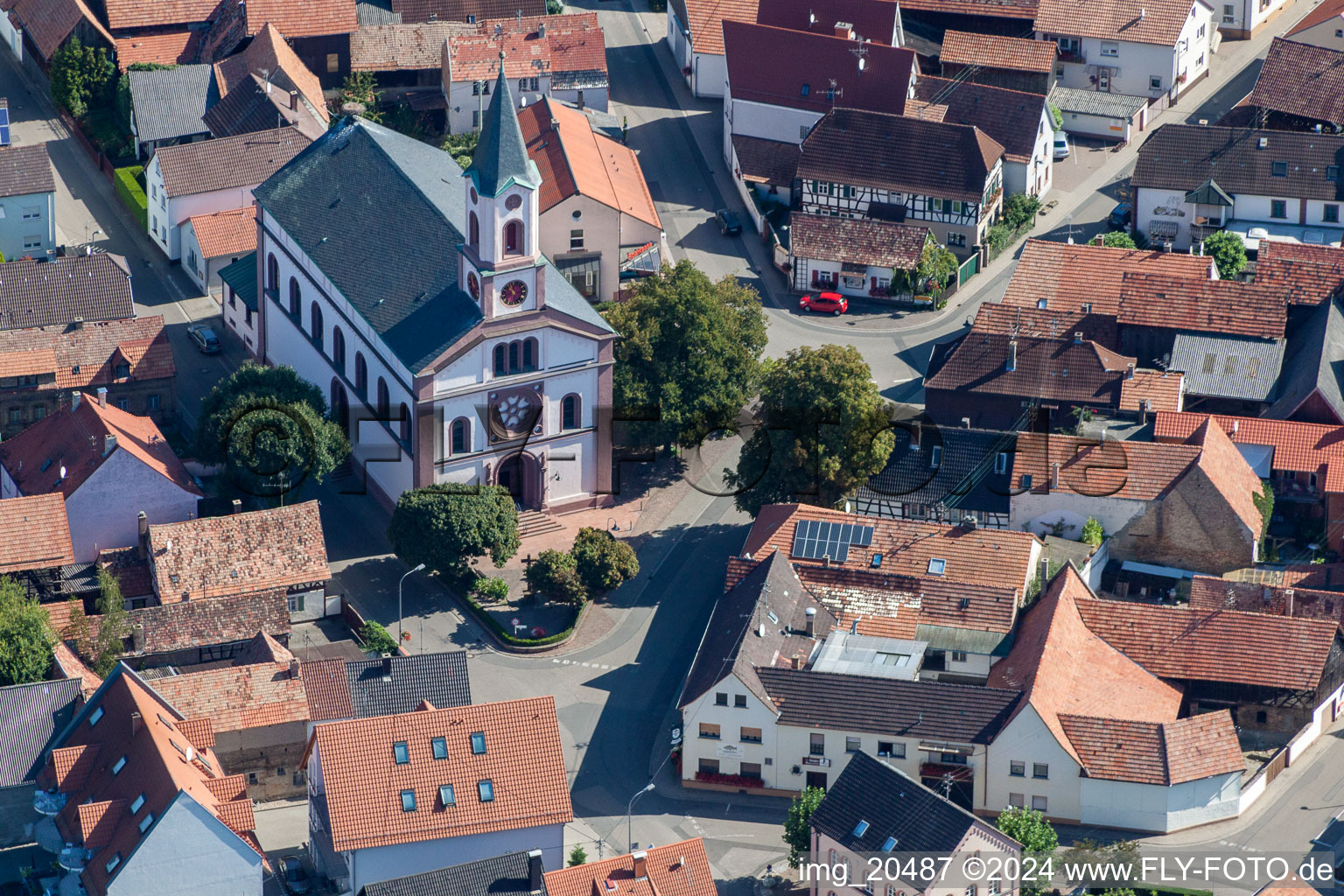 Neupotz dans le département Rhénanie-Palatinat, Allemagne d'en haut