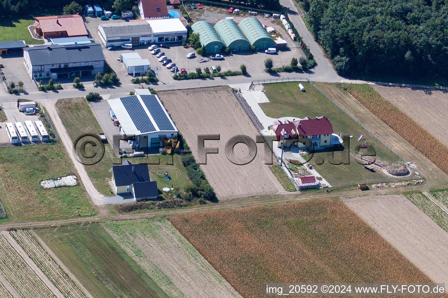 Photographie aérienne de Lieu de départ à Hatzenbühl dans le département Rhénanie-Palatinat, Allemagne