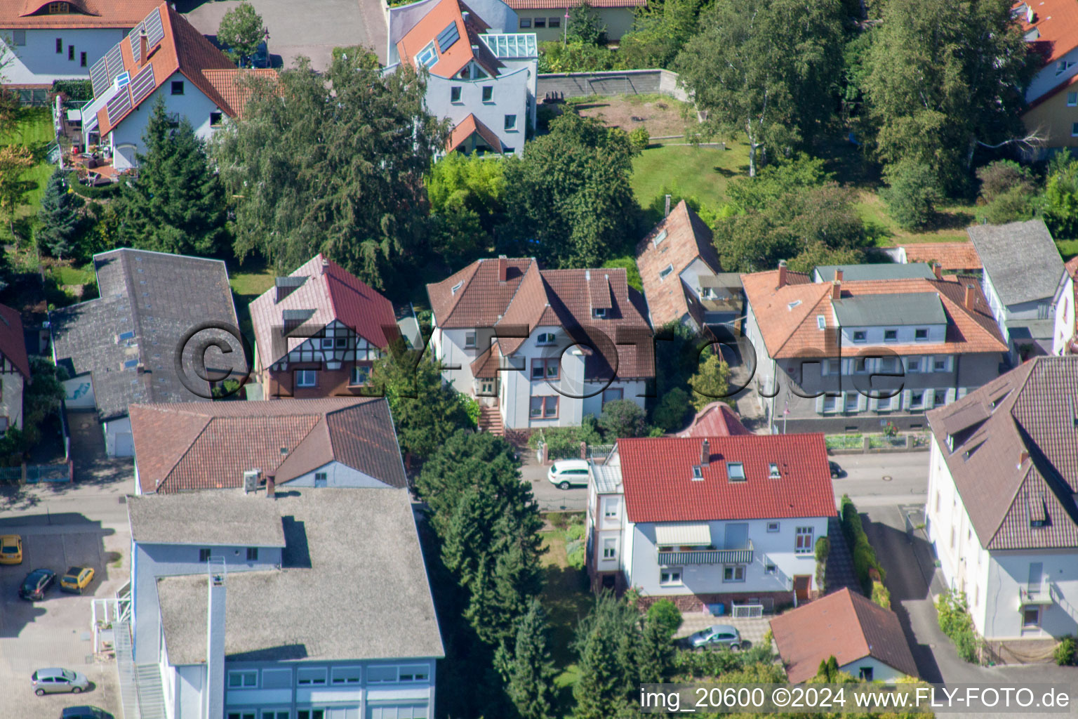 Vue aérienne de Bismarckstr à Kandel dans le département Rhénanie-Palatinat, Allemagne