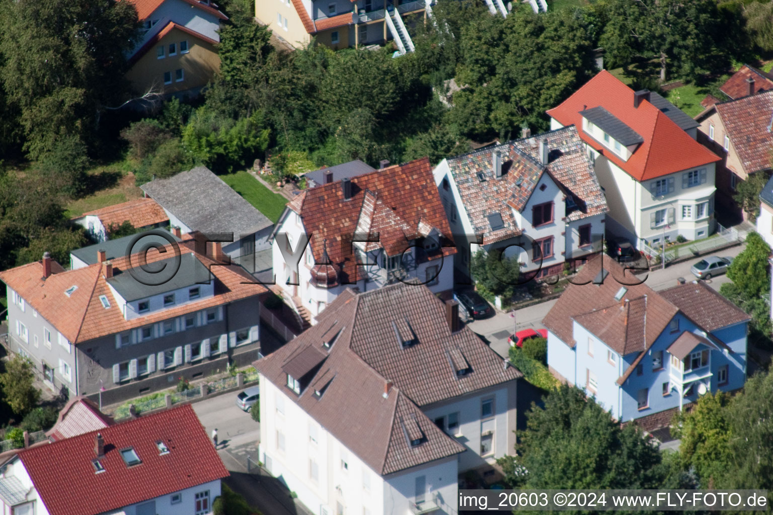 Bismarckstr à Kandel dans le département Rhénanie-Palatinat, Allemagne d'en haut