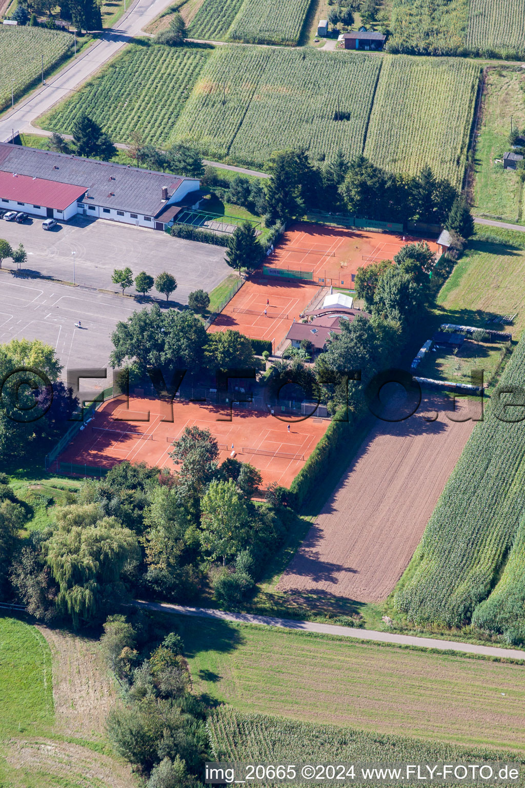 Photographie aérienne de Club de tennis à le quartier Urloffen in Appenweier dans le département Bade-Wurtemberg, Allemagne