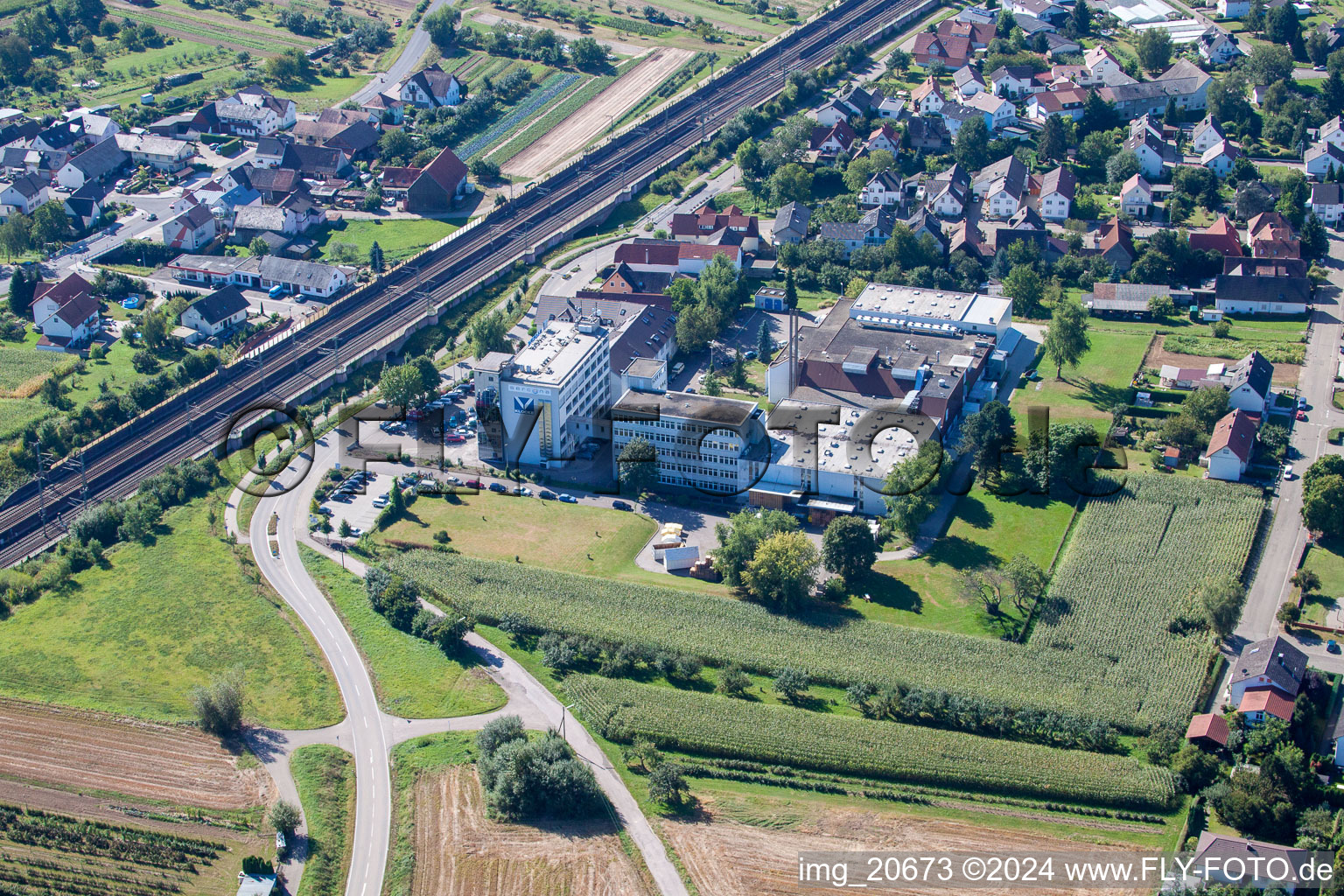 Photographie aérienne de Klocke Pharma GmbH à le quartier Urloffen in Appenweier dans le département Bade-Wurtemberg, Allemagne