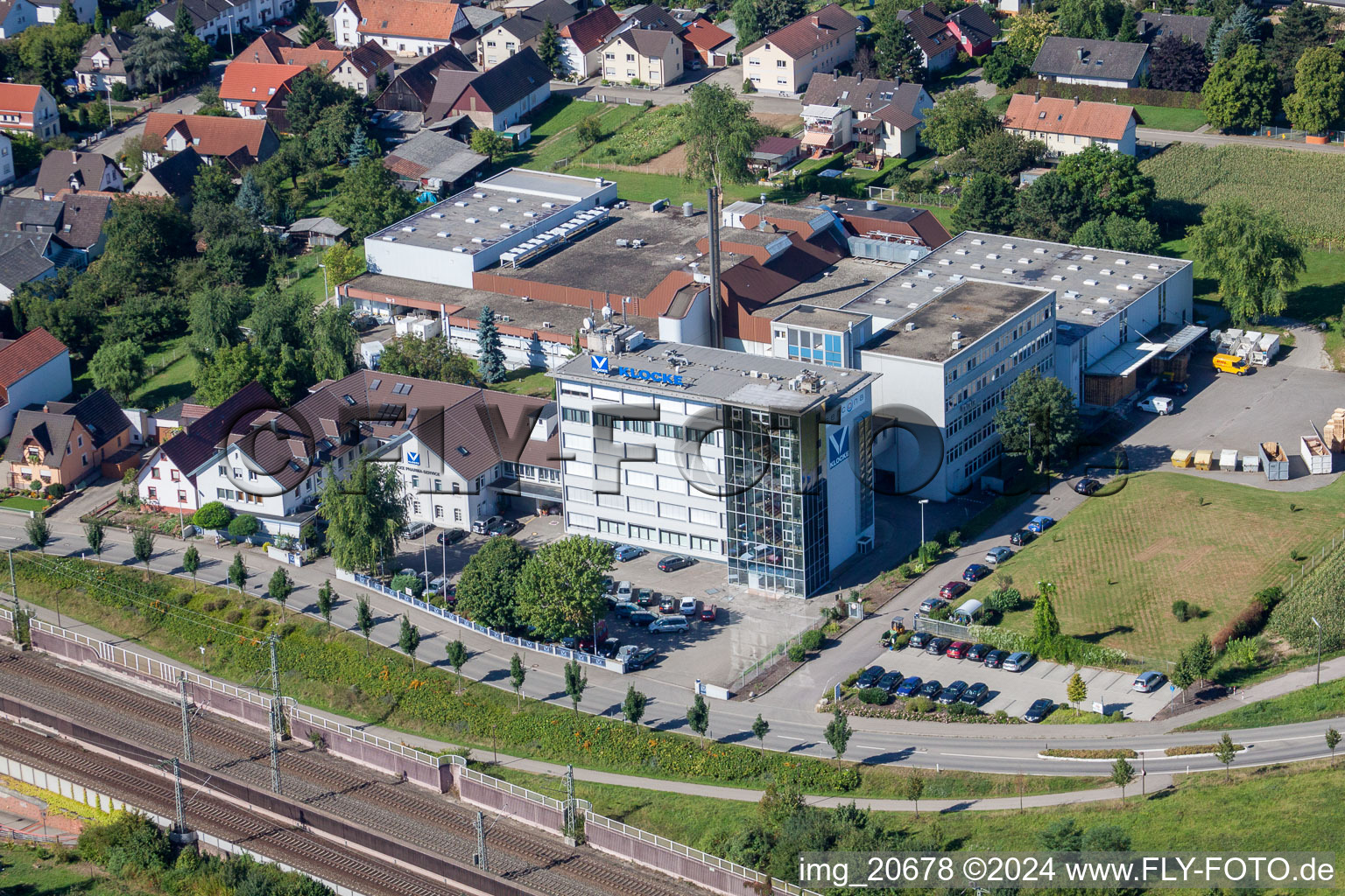 Klocke Pharma GmbH à le quartier Urloffen in Appenweier dans le département Bade-Wurtemberg, Allemagne d'en haut