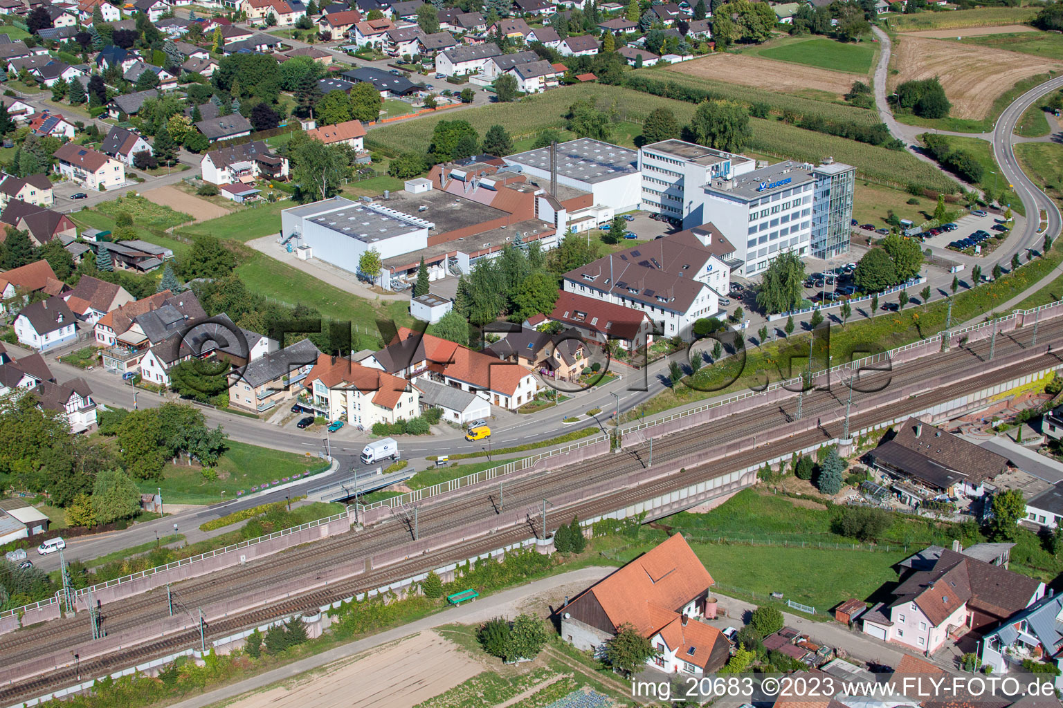 Klocke Pharma GmbH à le quartier Urloffen in Appenweier dans le département Bade-Wurtemberg, Allemagne hors des airs