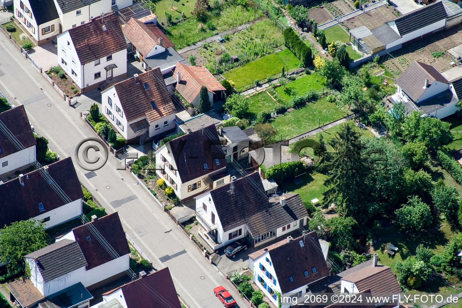 Image drone de Waldstr. à Kandel dans le département Rhénanie-Palatinat, Allemagne