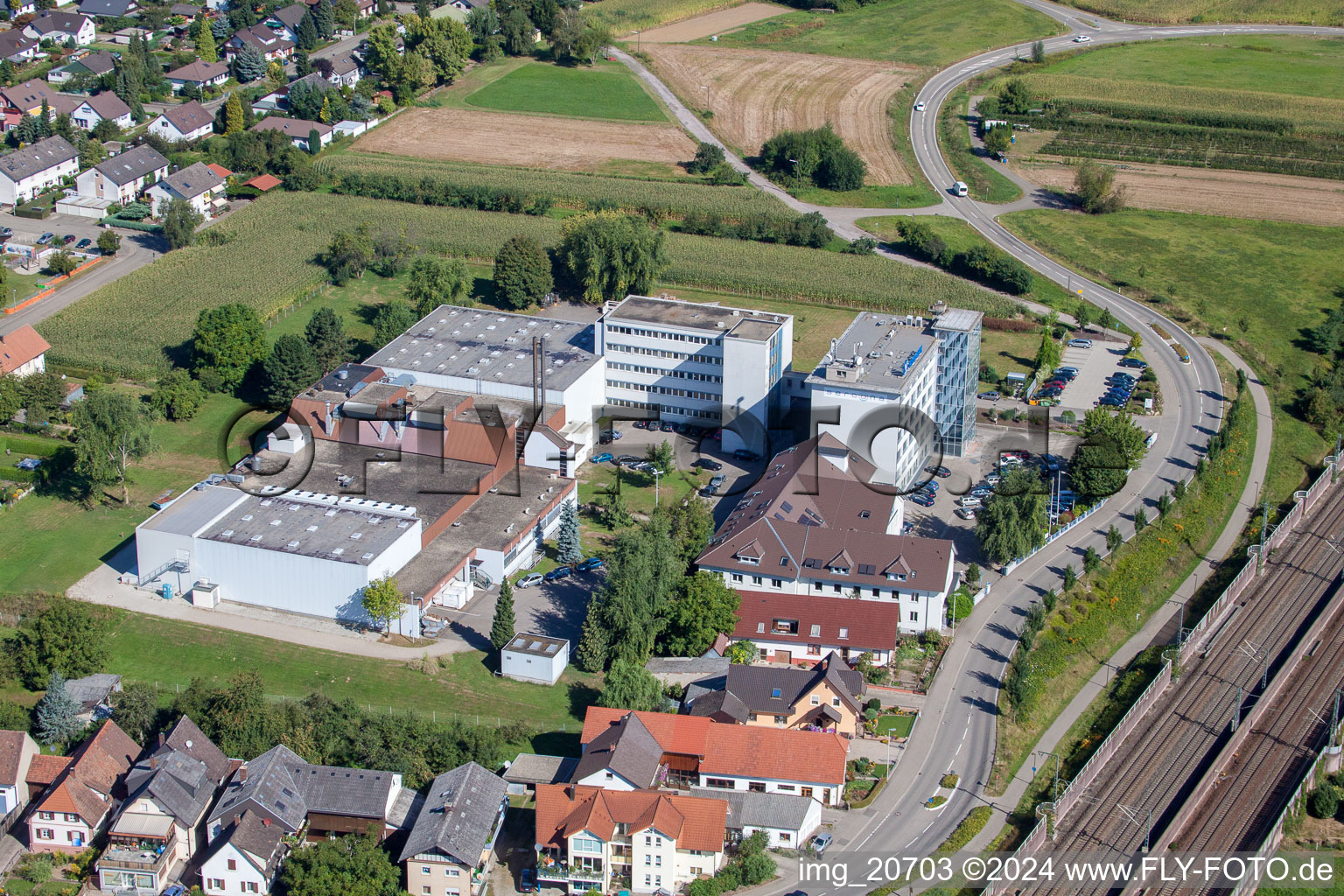 Klocke Pharma GmbH à le quartier Urloffen in Appenweier dans le département Bade-Wurtemberg, Allemagne vue du ciel