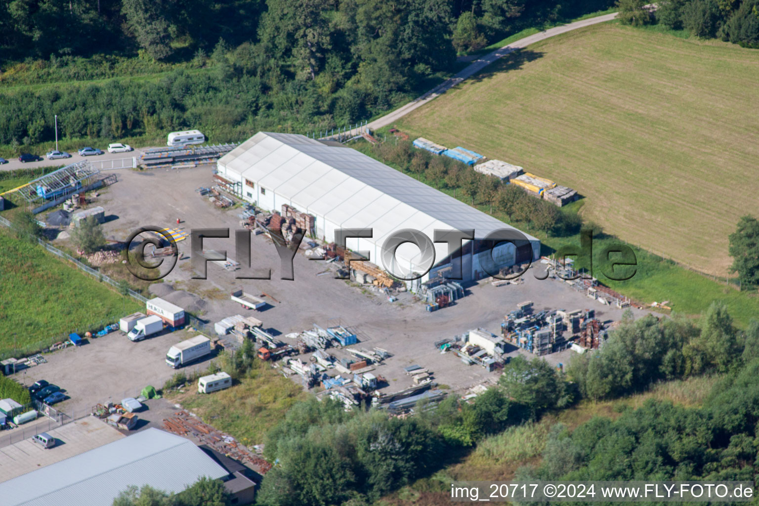 Vue aérienne de Échafaudage Schmiederer à Appenweier dans le département Bade-Wurtemberg, Allemagne