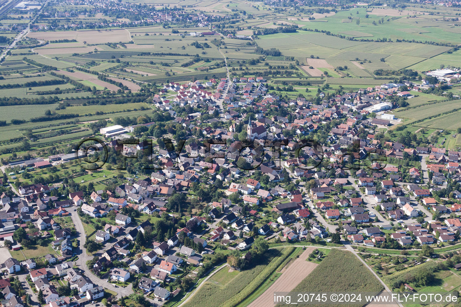 Vue aérienne de Quartier Windschläg in Offenburg dans le département Bade-Wurtemberg, Allemagne