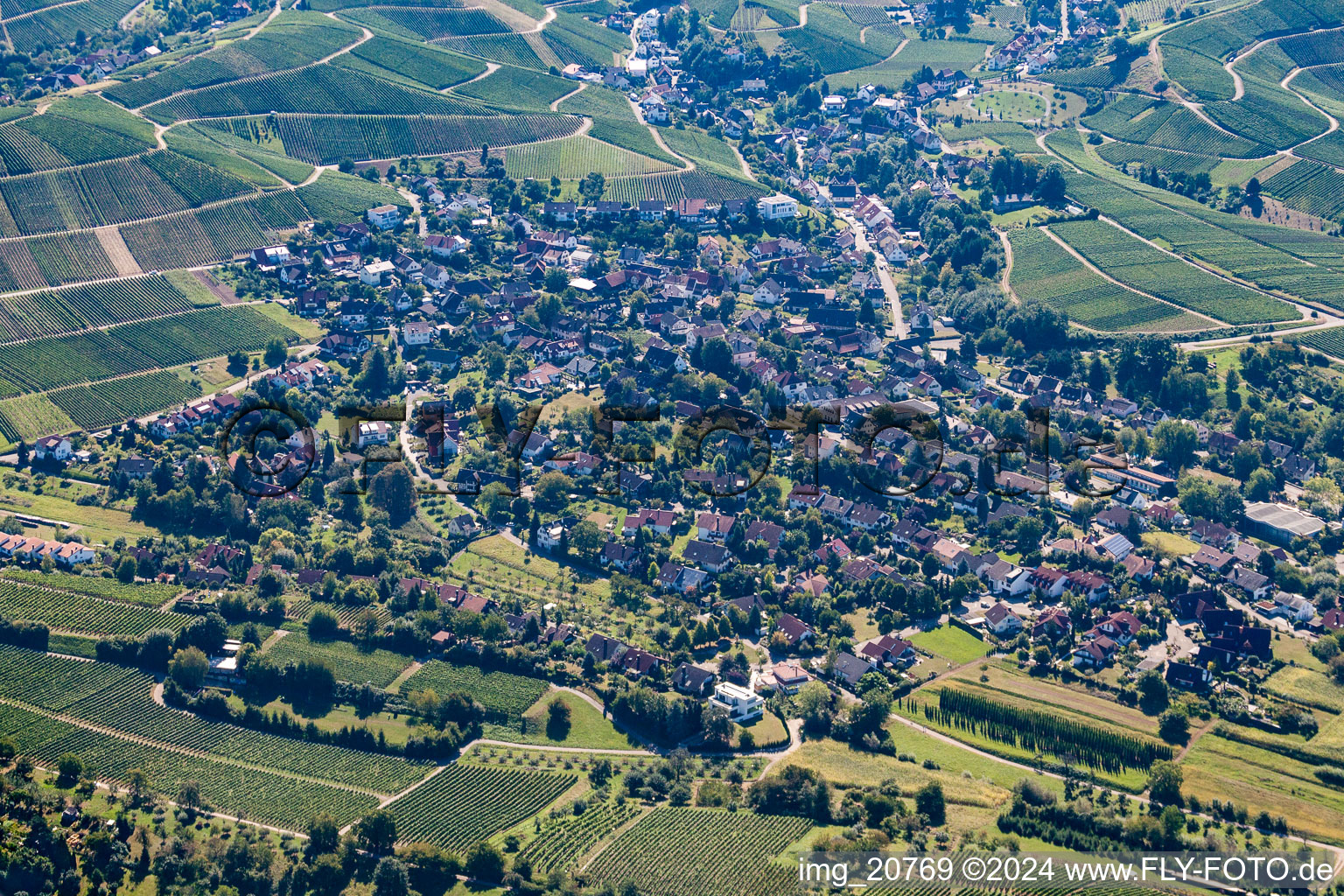 Quartier Fessenbach in Offenburg dans le département Bade-Wurtemberg, Allemagne d'en haut